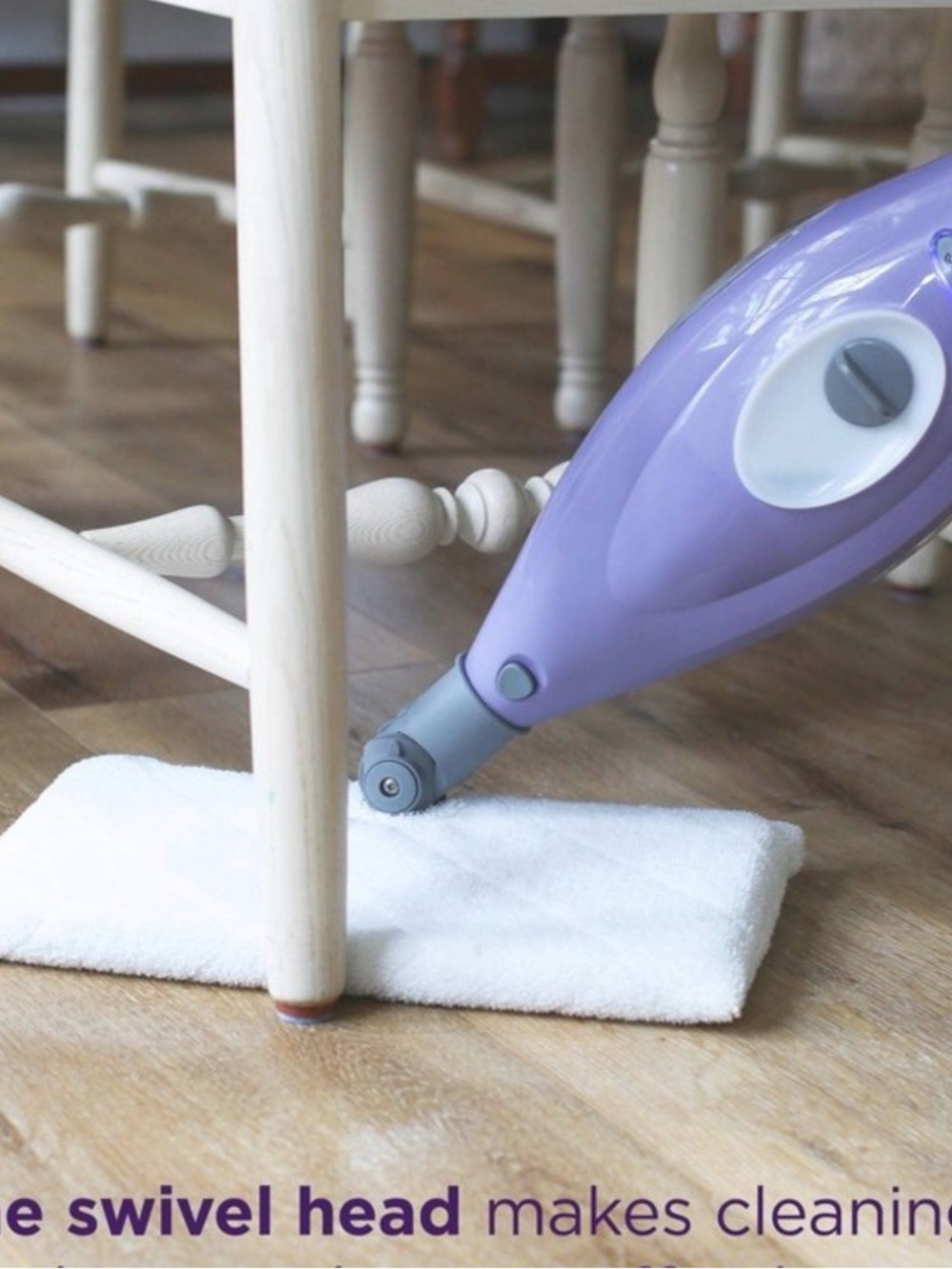 Shark Purple Steam Mop - Lightweight Floor Cleaner - Picture 4 of 5